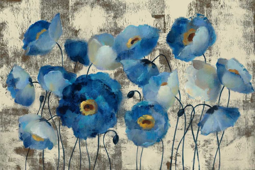 Aquamarine Floral art print by Silvia Vassileva for $57.95 CAD