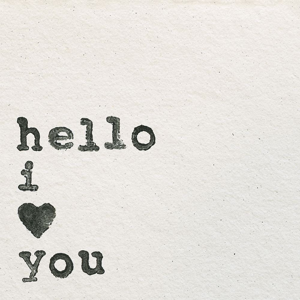 Hello I Love You art print by Wild Apple Portfolio for $57.95 CAD
