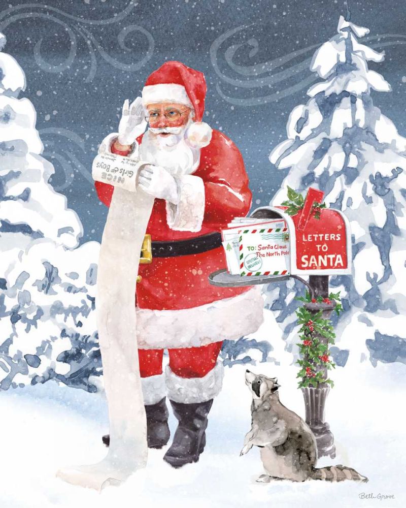 Santas List III art print by Beth Grove for $57.95 CAD