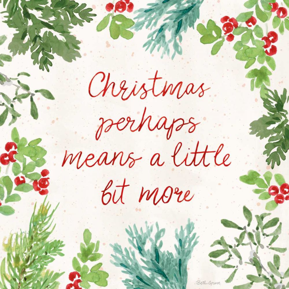 Santas List VII art print by Beth Grove for $57.95 CAD