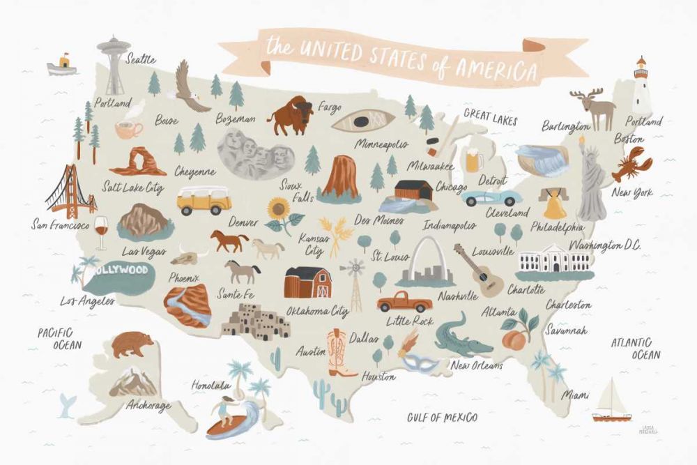 Around the World II art print by Laura Marshall for $57.95 CAD