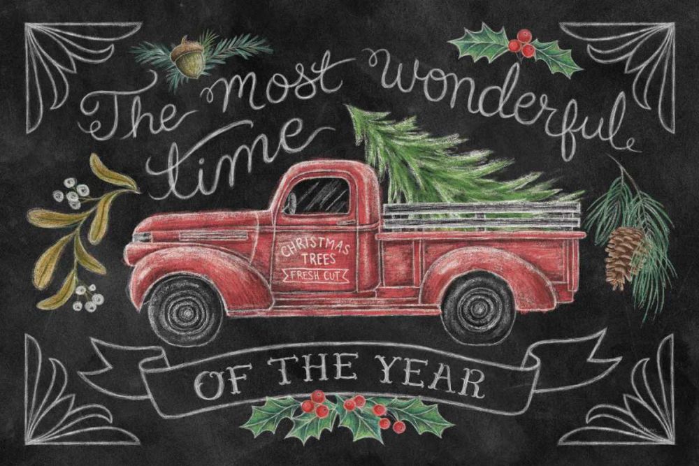 Christmas Chalk V art print by Mary Urban for $57.95 CAD
