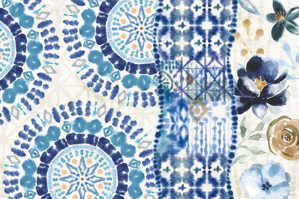 Indigo Splash VI art print by Dina June for $57.95 CAD