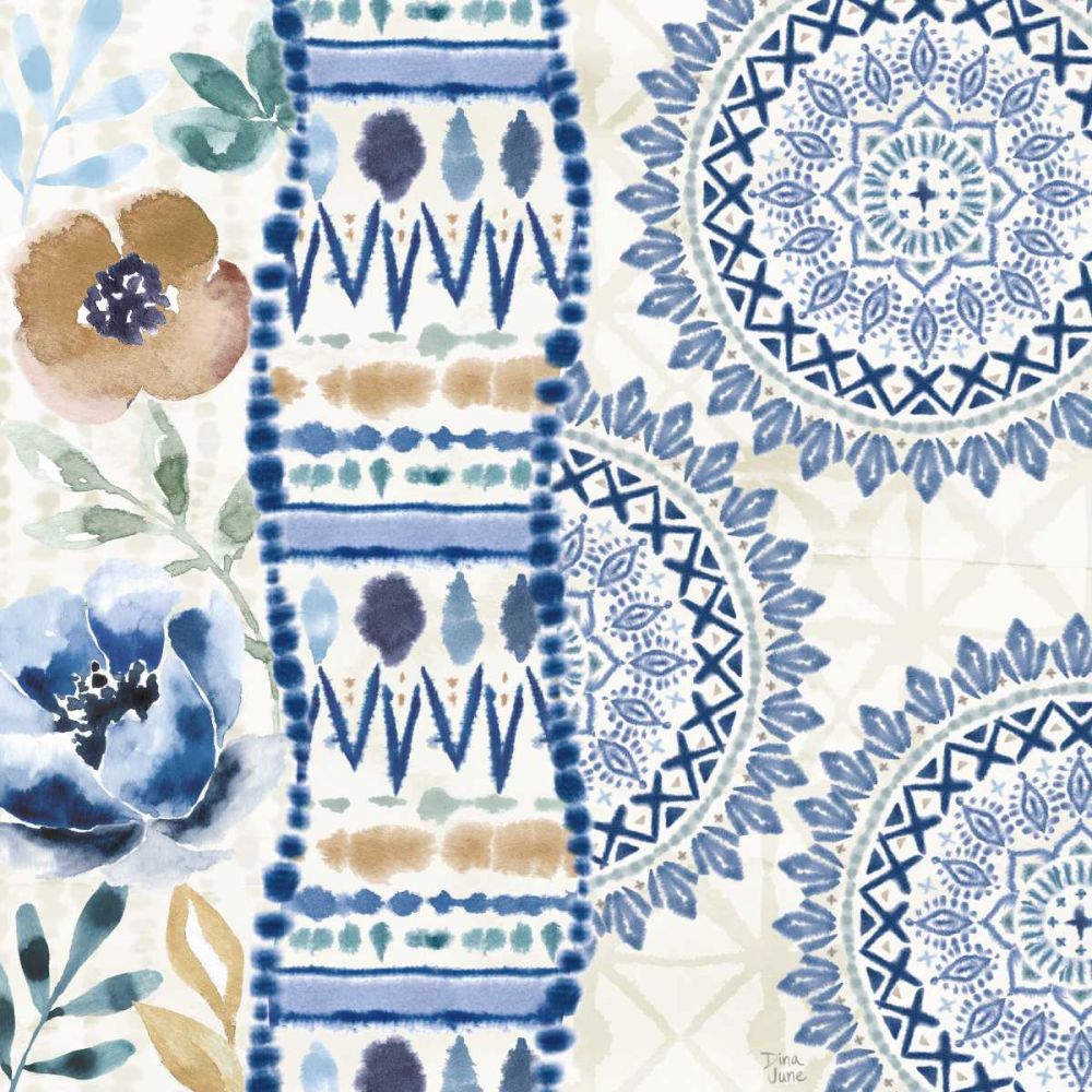 Indigo Splash VII art print by Dina June for $57.95 CAD