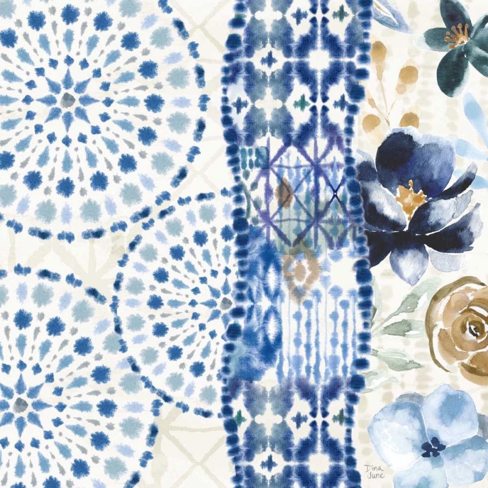 Indigo Splash VIII art print by Dina June for $57.95 CAD