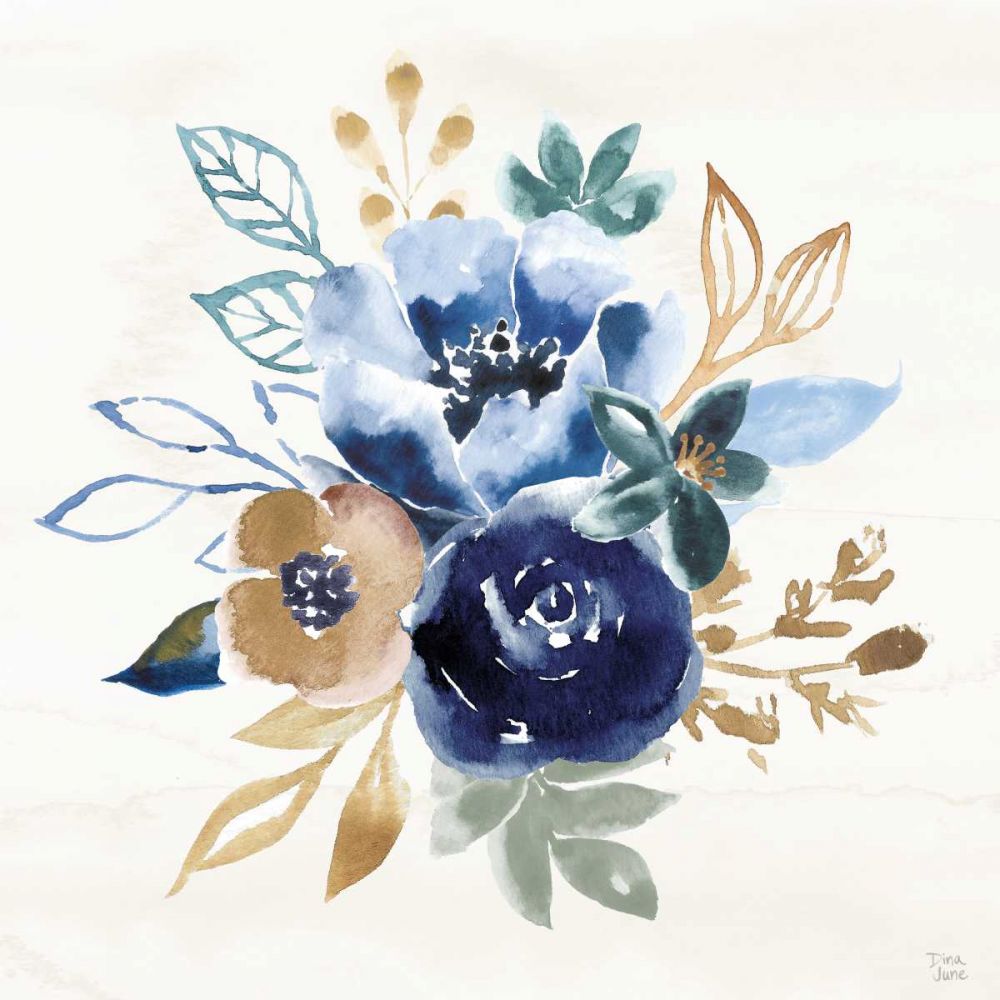 Indigo Splash IX art print by Dina June for $57.95 CAD