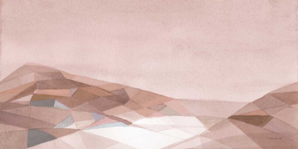 Warm Geometric Mountain art print by Danhui Nai for $57.95 CAD