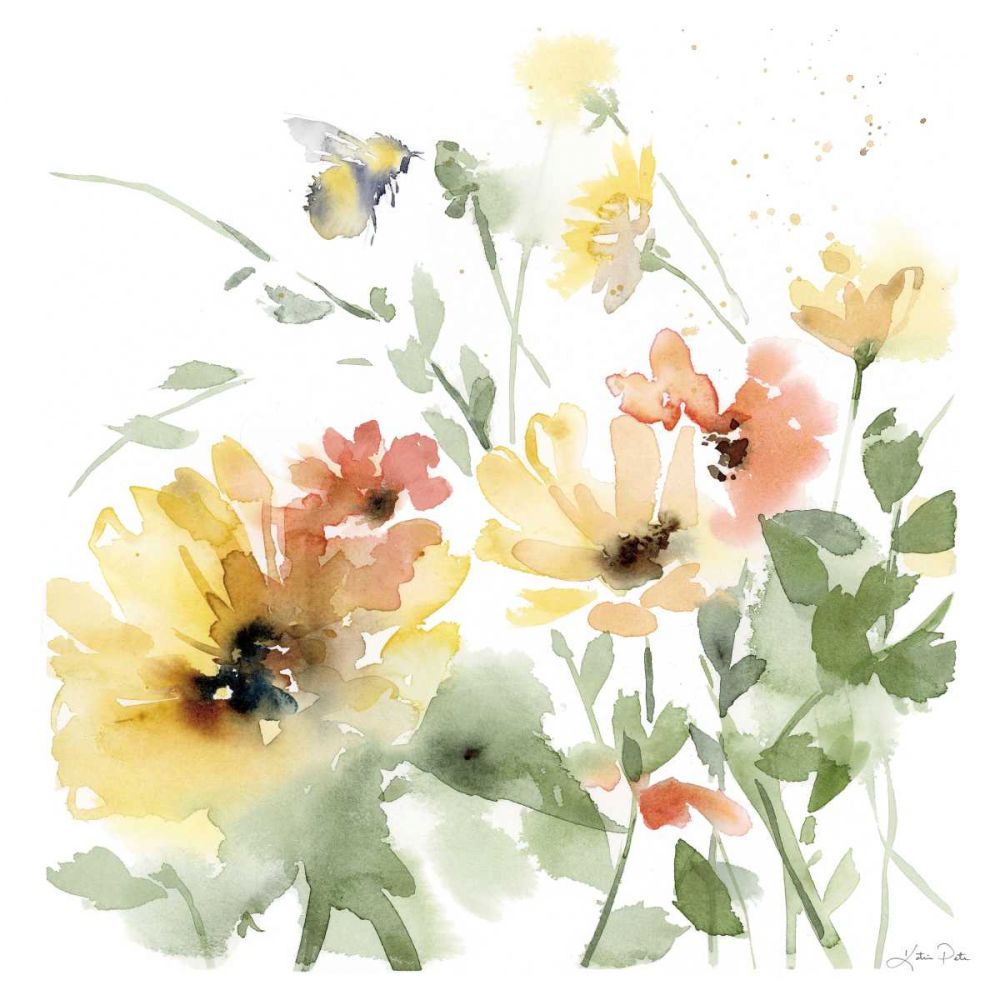Sunflower Meadow I art print by Katrina Pete for $57.95 CAD