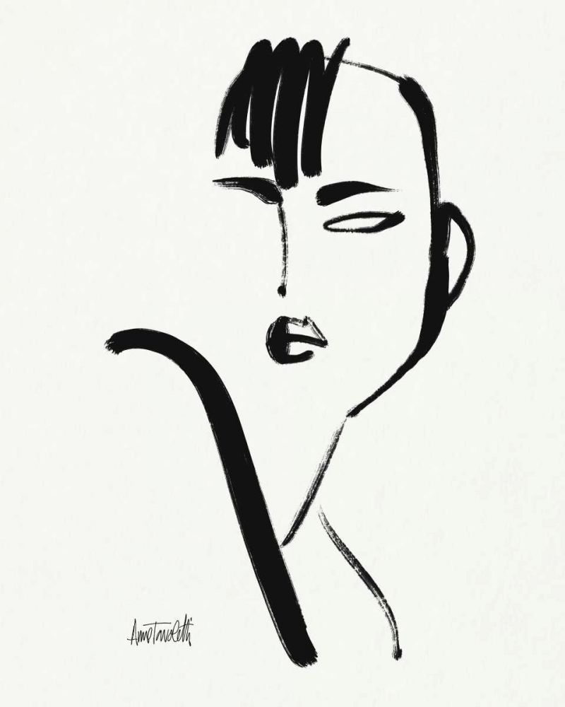 Brush Portrait I art print by Anne Tavoletti for $57.95 CAD