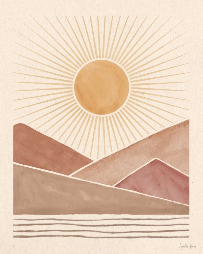 Mid Century Landscape I art print by Janelle Penner for $57.95 CAD