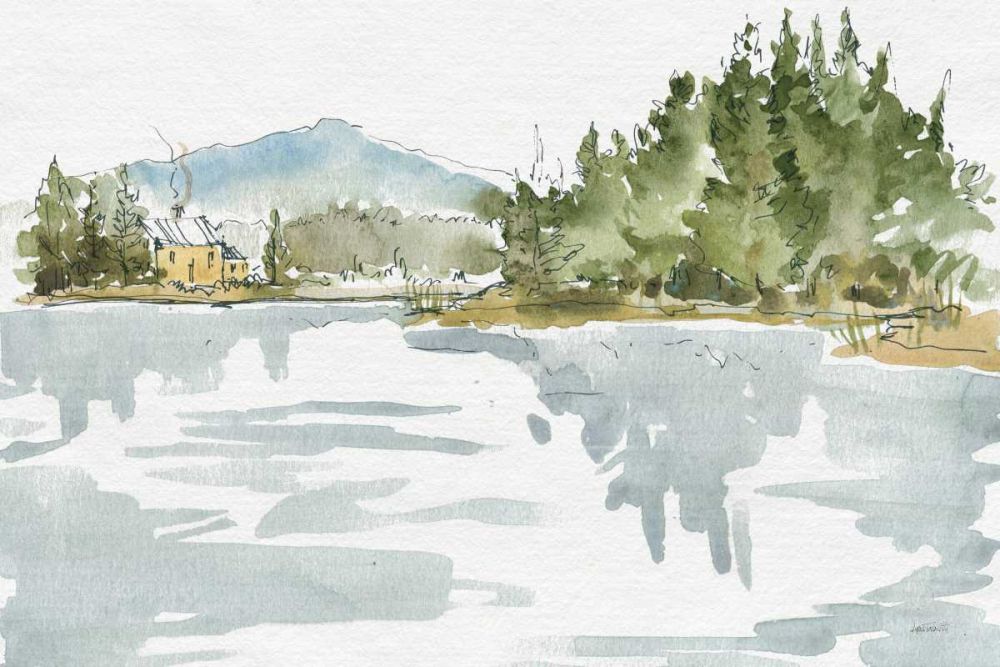 Serene Lake I art print by Anne Tavoletti for $57.95 CAD