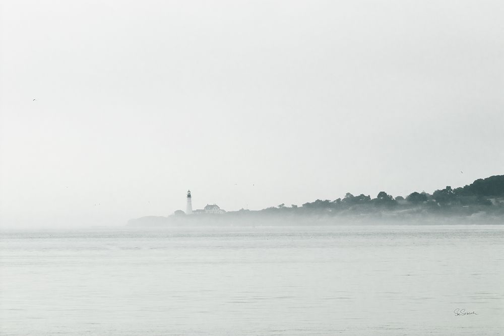 Foggy Lighthouse art print by Sue Schlabach for $57.95 CAD