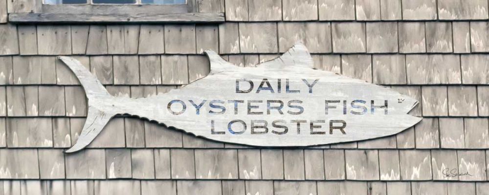 Island Fish Sign art print by Sue Schlabach for $57.95 CAD