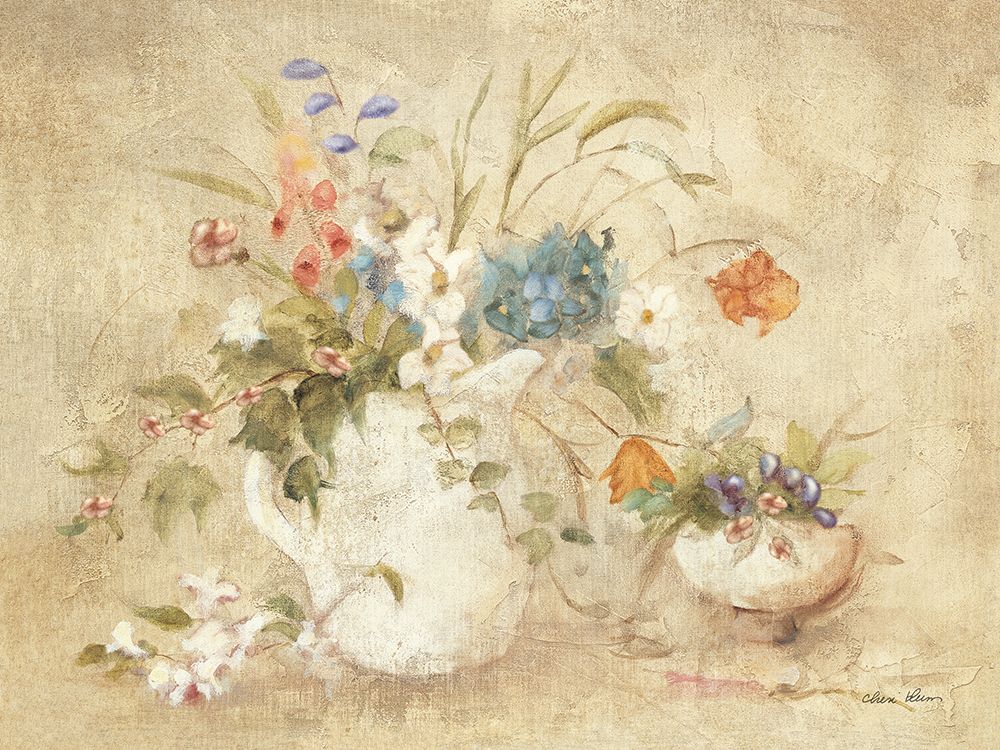 Cascading Floral I art print by Cheri Blum for $57.95 CAD