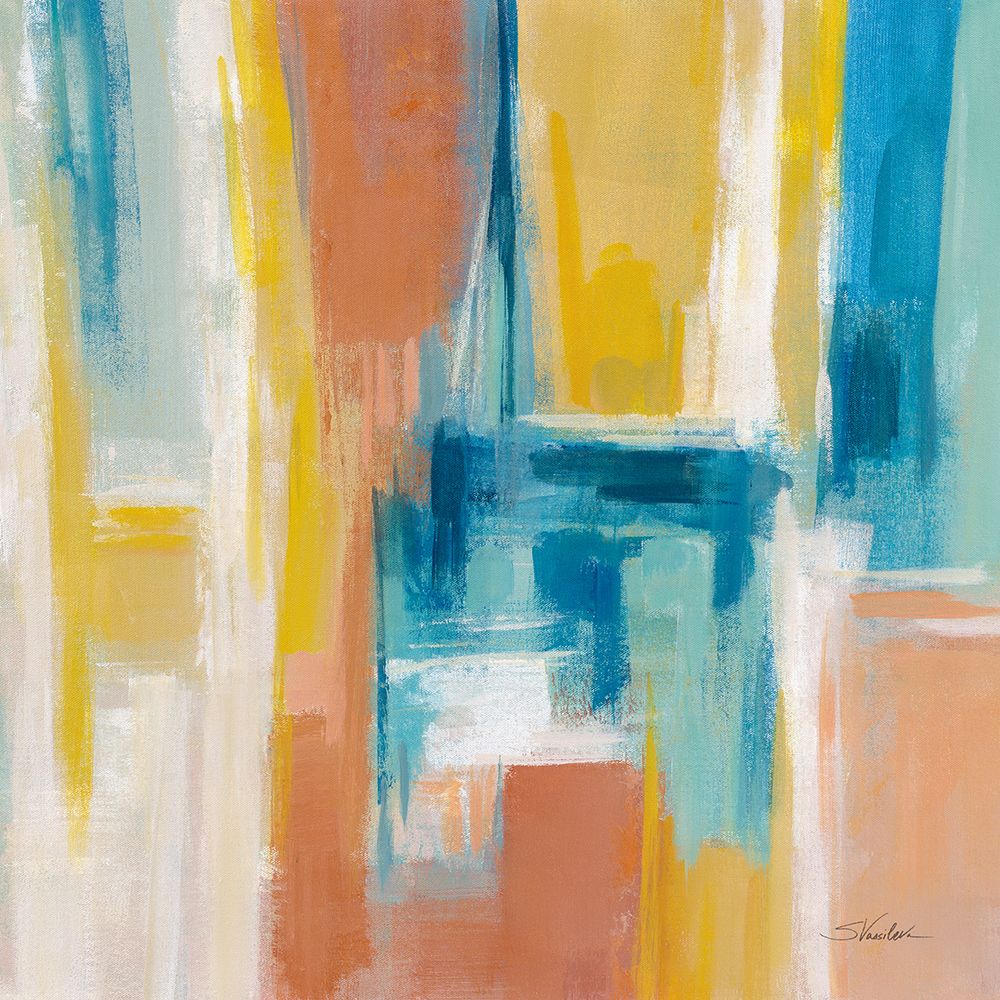 90s Color Blocks Sq art print by Silvia Vassileva for $57.95 CAD