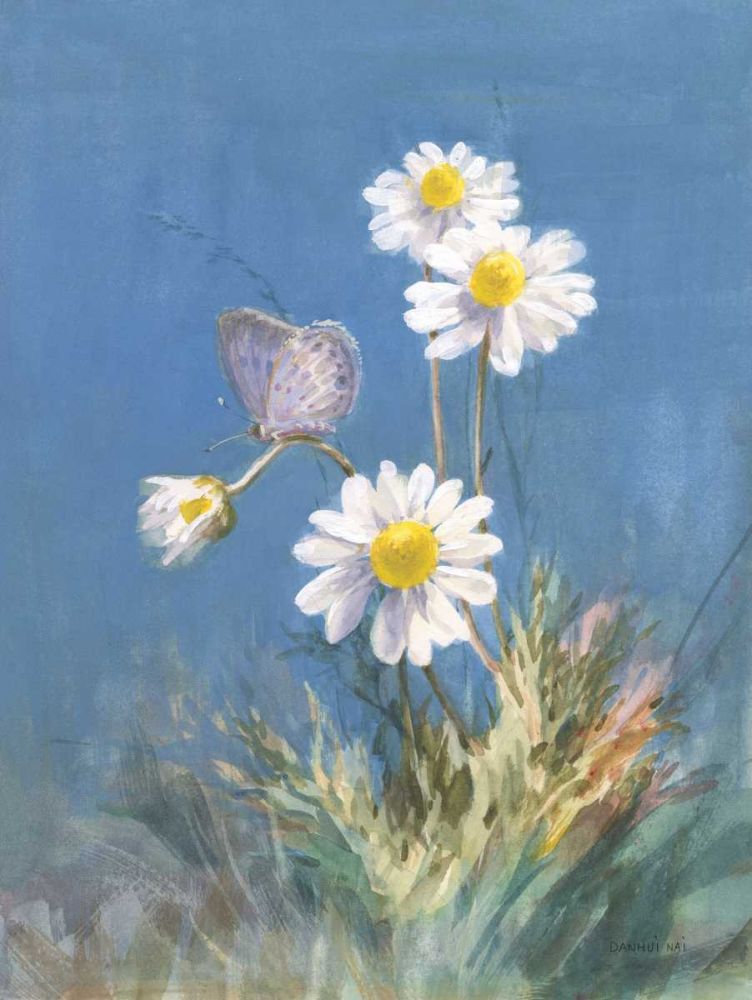 White Daisies art print by Danhui Nai for $57.95 CAD