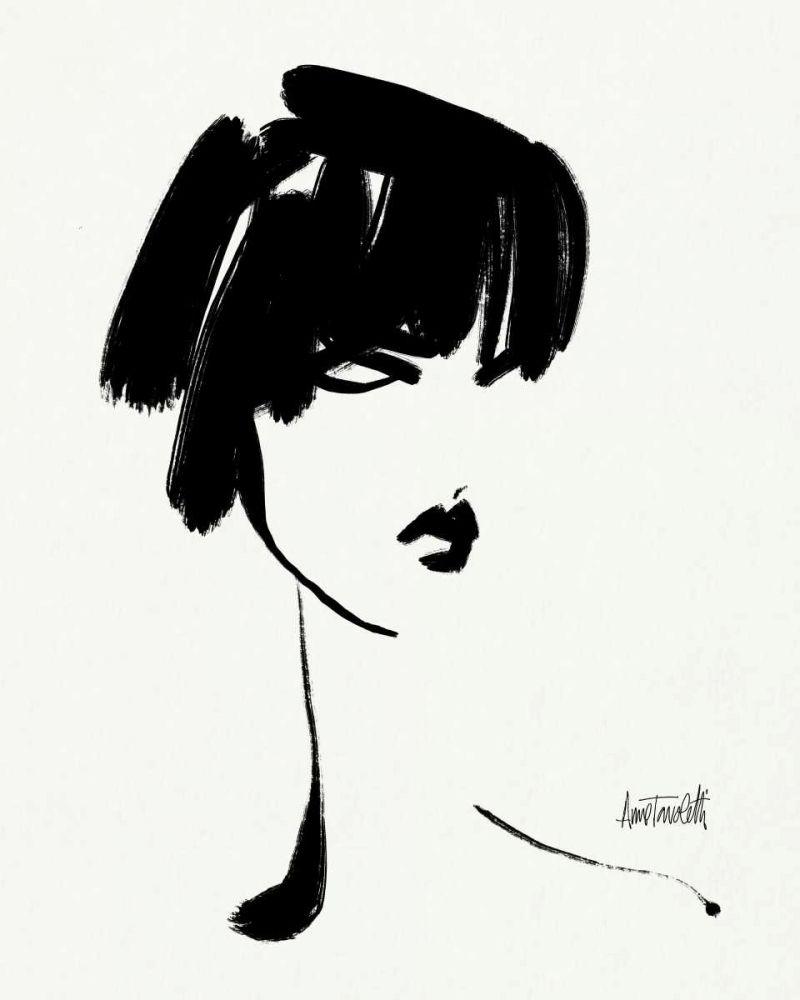 Brush Portrait III art print by Anne Tavoletti for $57.95 CAD