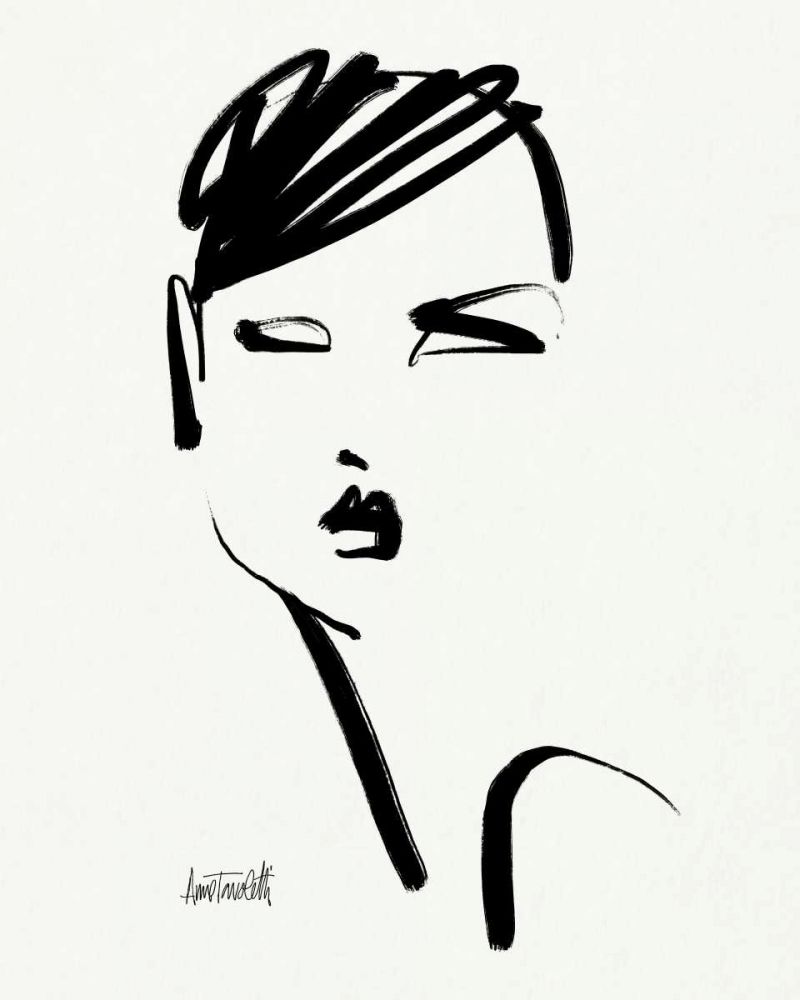 Brush Portrait IV art print by Anne Tavoletti for $57.95 CAD