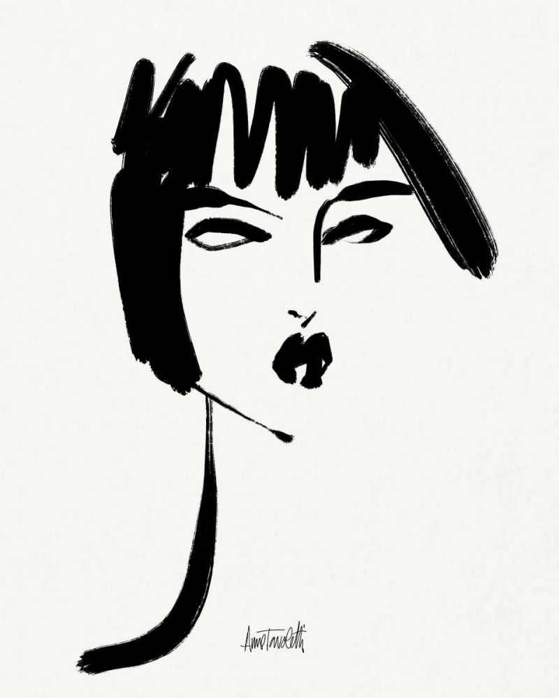 Brush Portrait VIII art print by Anne Tavoletti for $57.95 CAD