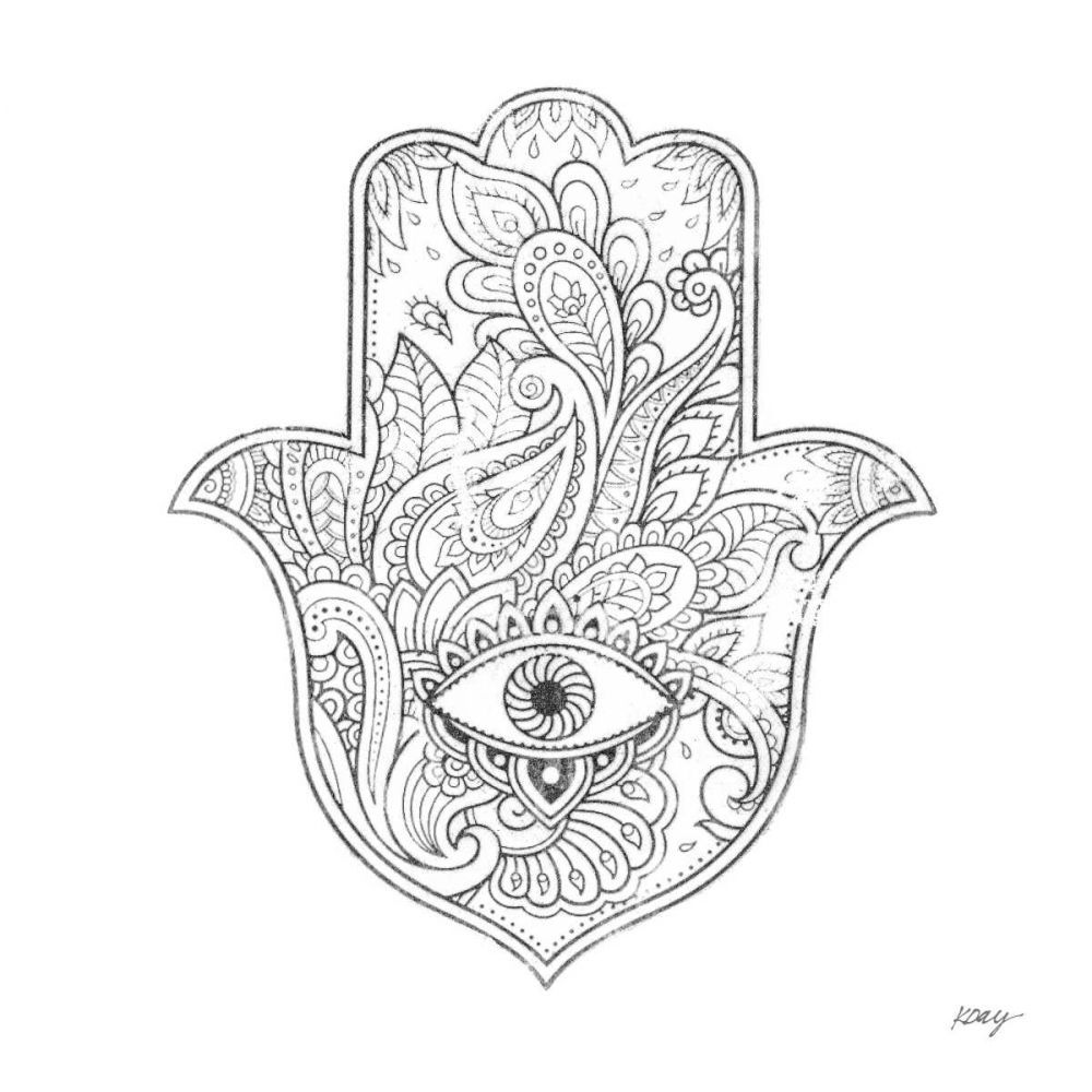 Buddha Hamsa Eye art print by Kellie Day for $57.95 CAD