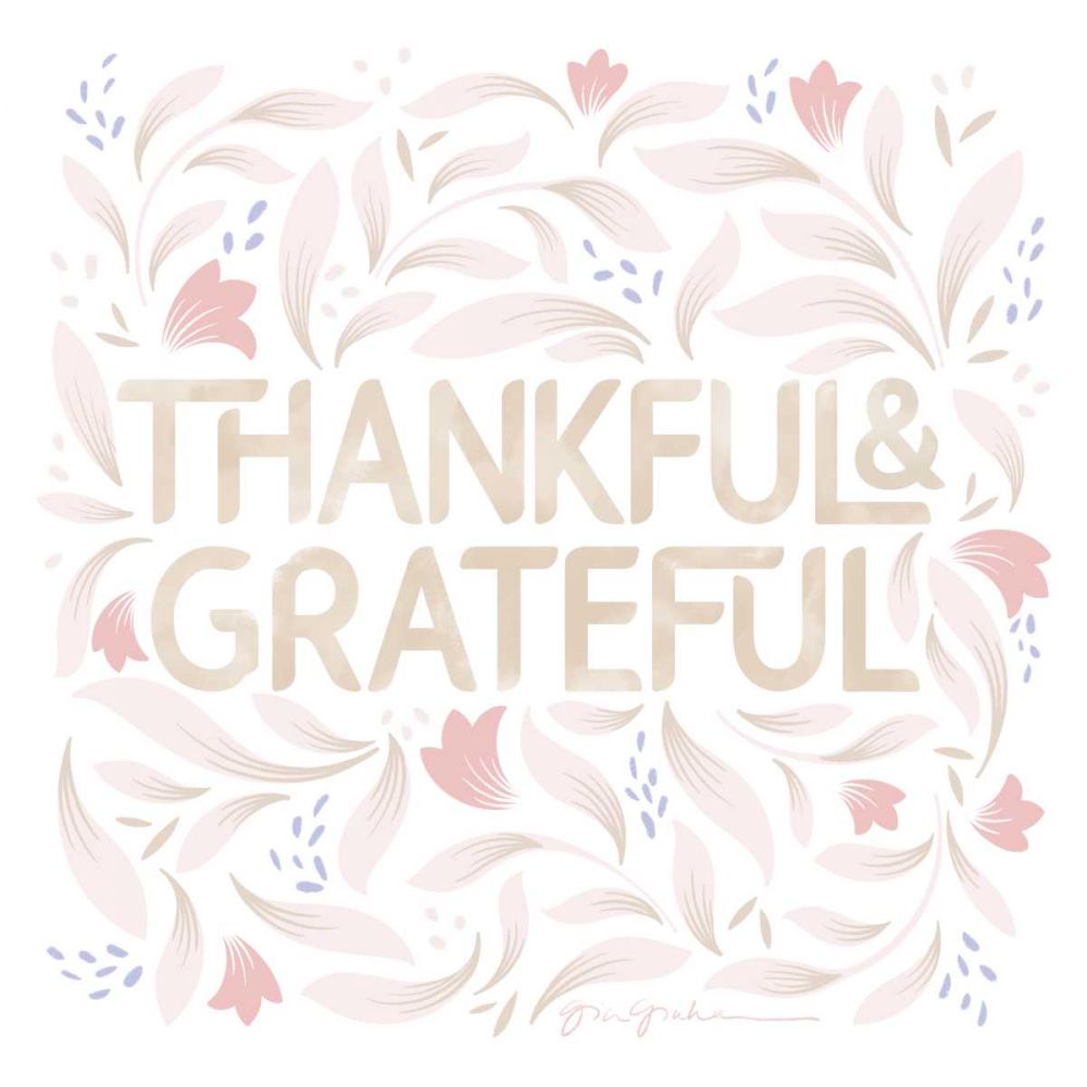Calm Words I Thankful Blush art print by Gia Graham for $57.95 CAD