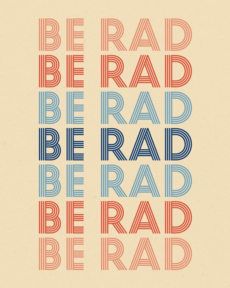 Retro Words III Cream art print by Wild Apple Portfolio for $57.95 CAD