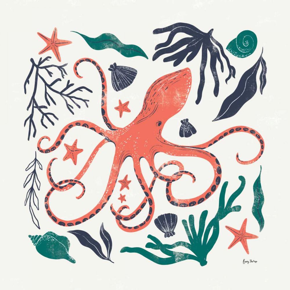 Coastal Reef IV art print by Becky Thorns for $57.95 CAD