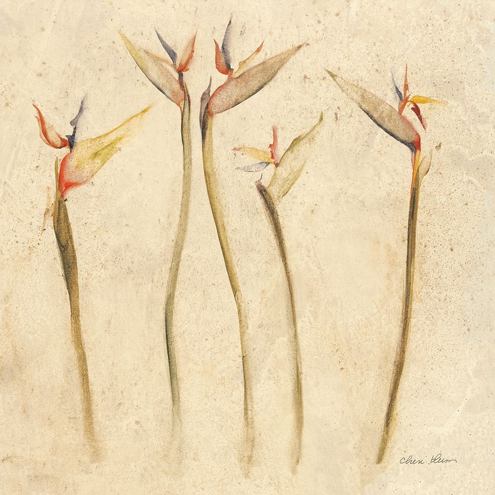 Stems of Bird of Paradise art print by Cheri Blum for $57.95 CAD