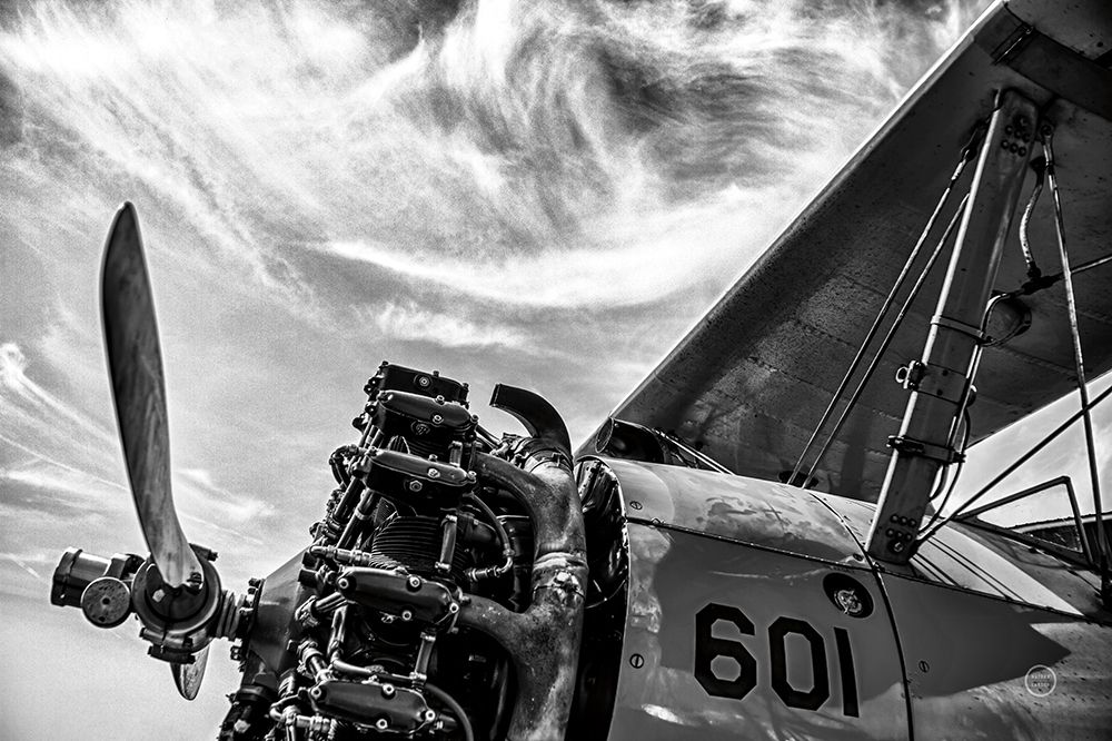 Aero Maquina Big Yellow BW art print by Nathan Larson for $57.95 CAD
