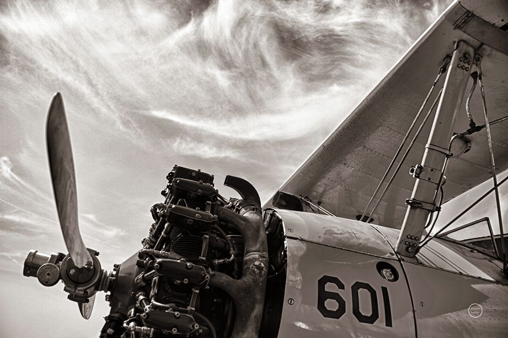 Aero Maquina Big Yellow Sepia art print by Nathan Larson for $57.95 CAD