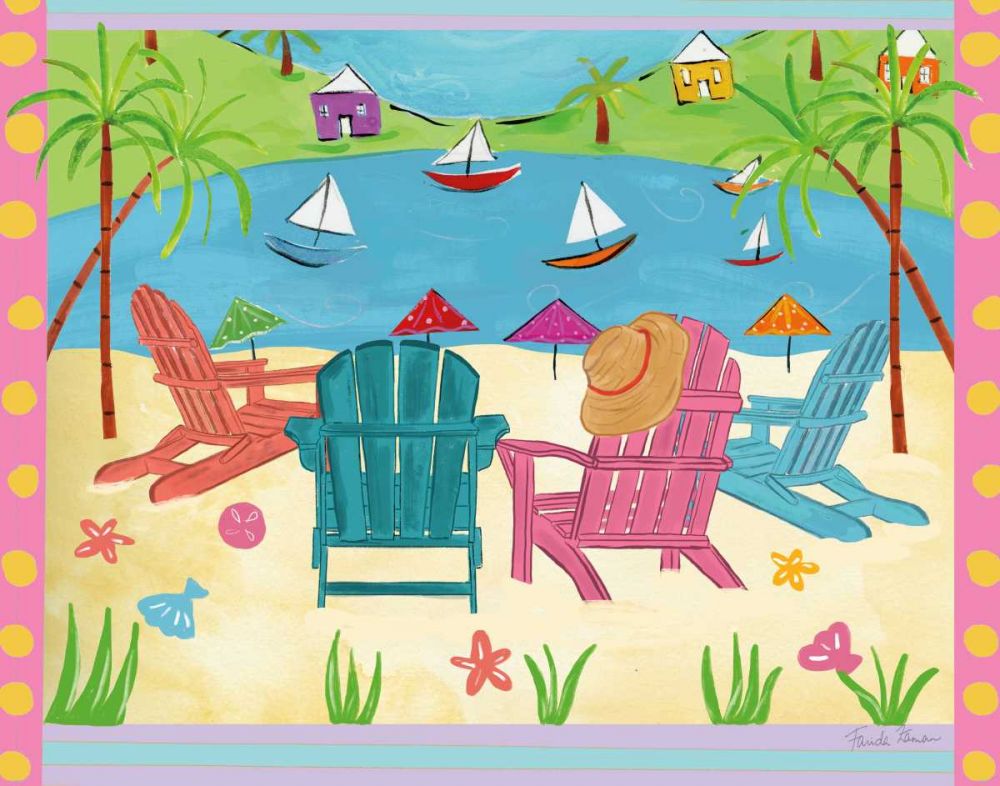 Beach Living IV art print by Farida Zaman for $57.95 CAD