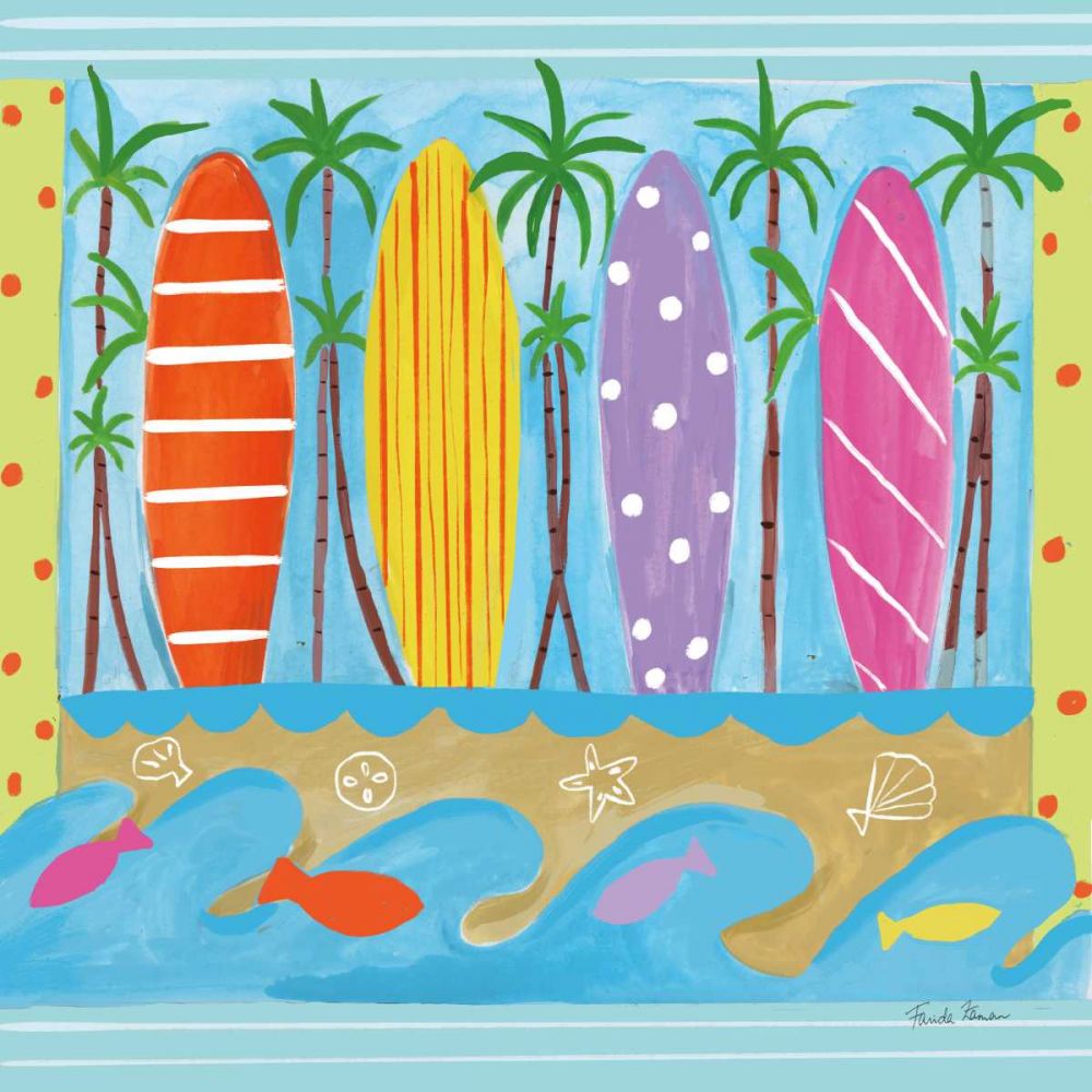 Beach Living V art print by Farida Zaman for $57.95 CAD