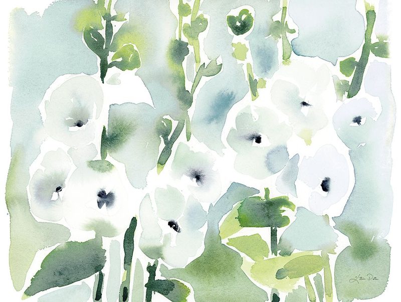 White Hollyhocks art print by Katrina Pete for $57.95 CAD