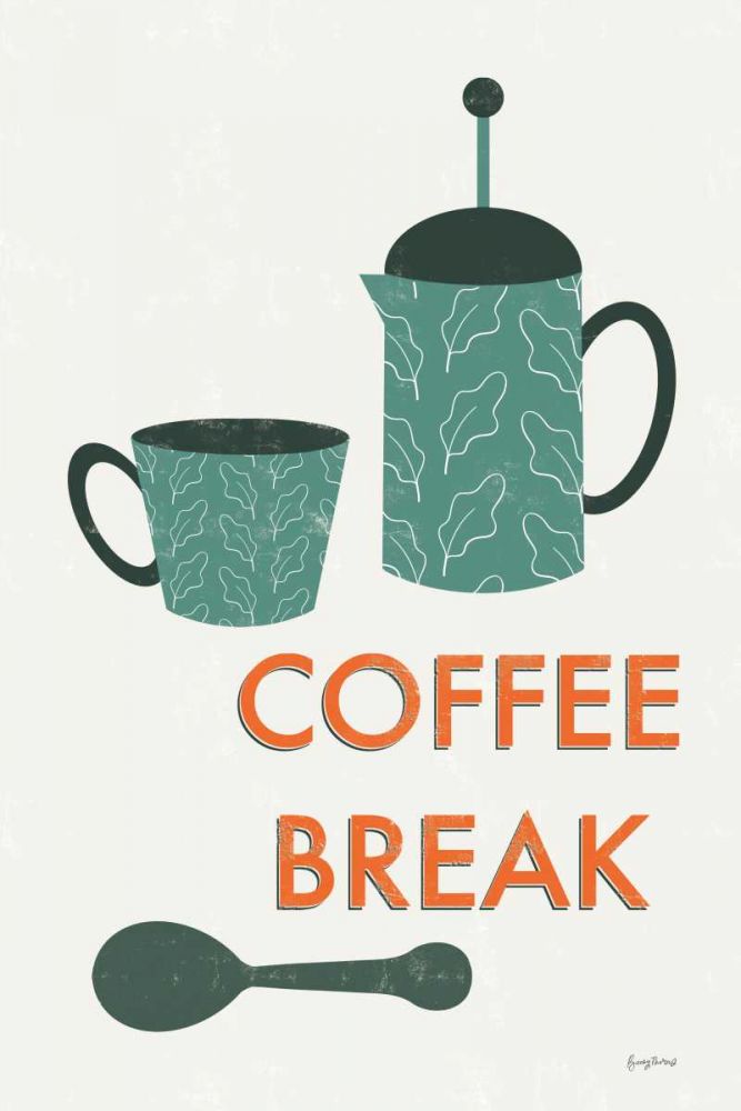 Retro Kitchen Coffee II art print by Becky Thorns for $57.95 CAD