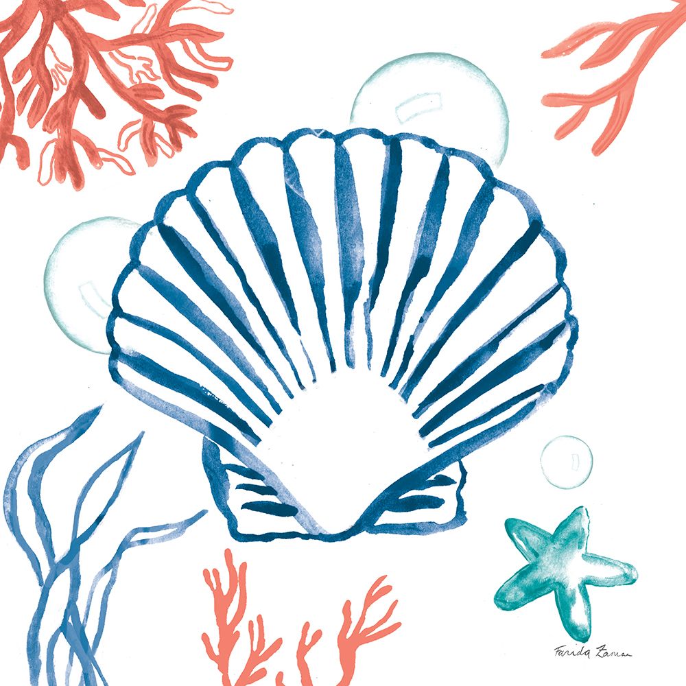 Coastal Jewels III Bright art print by Farida Zaman for $57.95 CAD