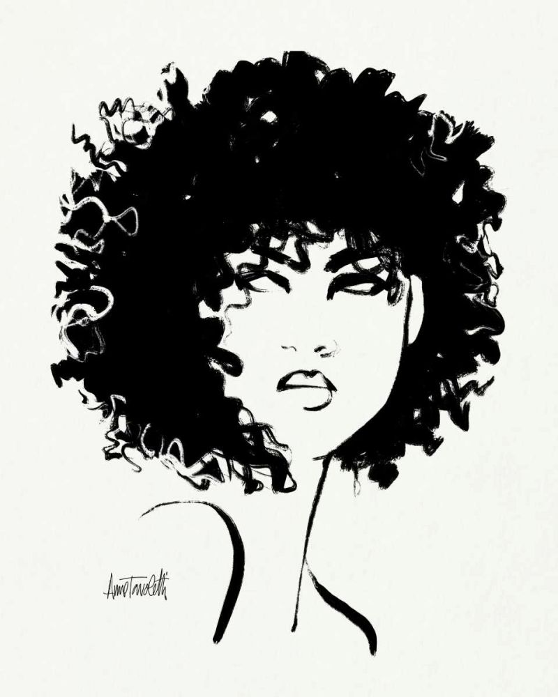 Brush Portrait X art print by Anne Tavoletti for $57.95 CAD