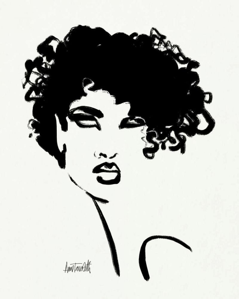 Brush Portrait XI art print by Anne Tavoletti for $57.95 CAD