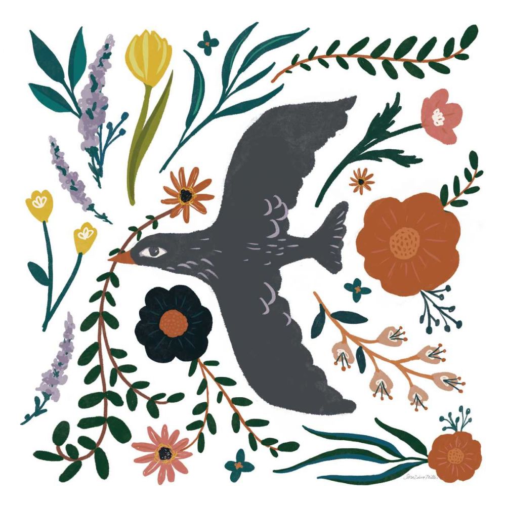 Folk Garden II art print by Sara Zieve Miller for $57.95 CAD