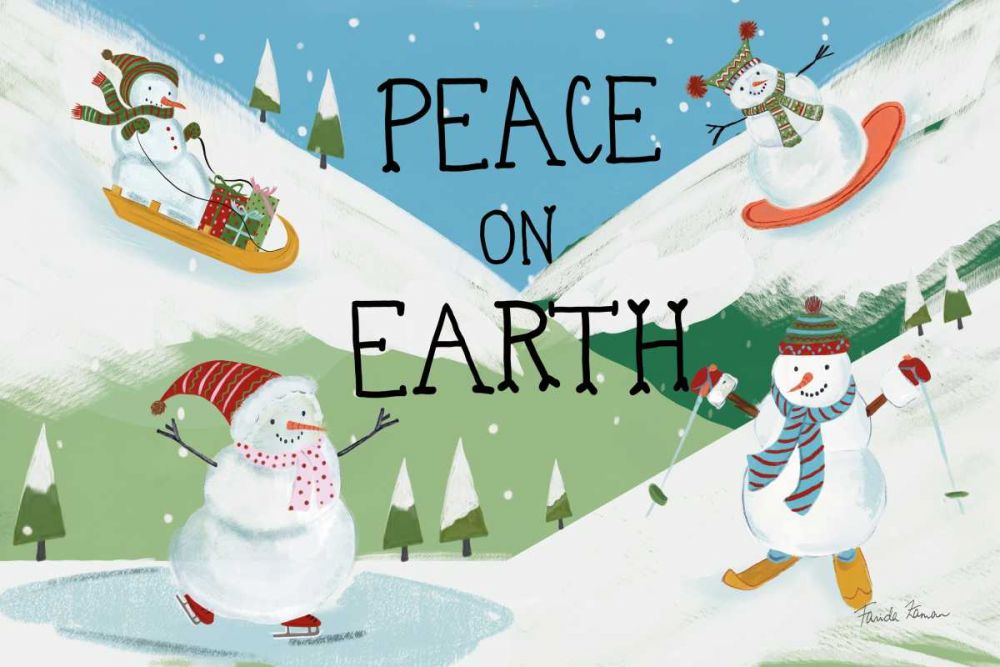 Snowman Snowday I art print by Farida Zaman for $57.95 CAD