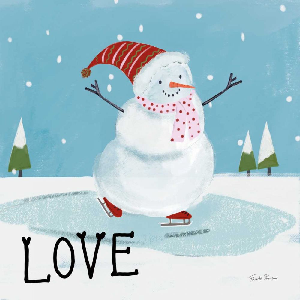 Snowman Snowday IV art print by Farida Zaman for $57.95 CAD
