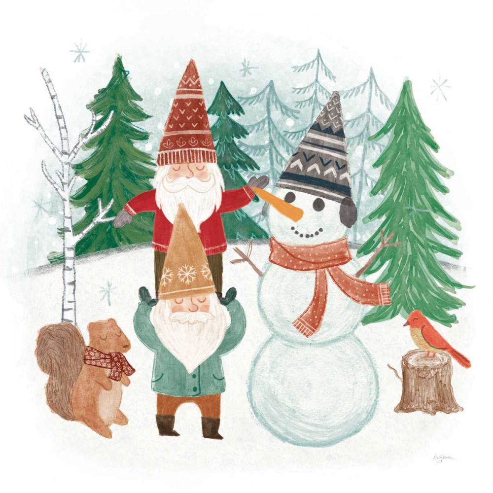Woodland Gnomes IV art print by Mary Urban for $57.95 CAD