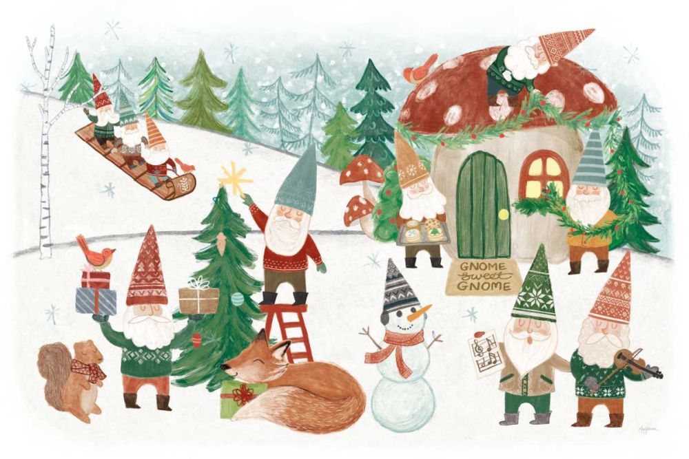 Woodland Gnomes V art print by Mary Urban for $57.95 CAD