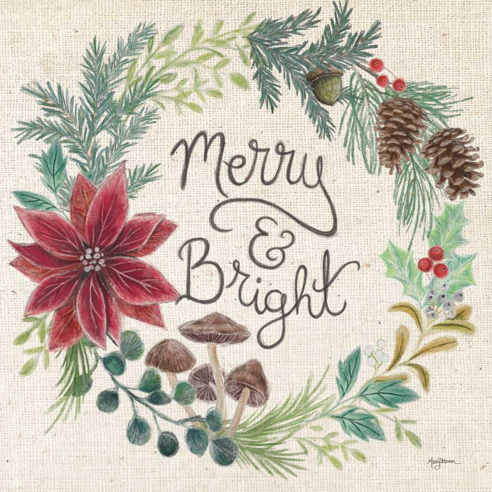 Christmas Chalk III Light art print by Mary Urban for $57.95 CAD