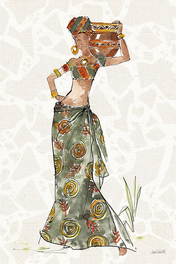 African Flair VIII B art print by Anne Tavoletti for $57.95 CAD