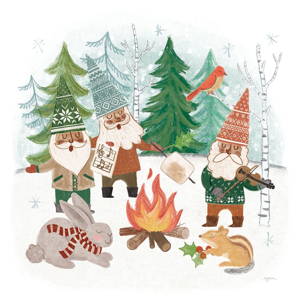 Woodland Gnomes VII art print by Mary Urban for $57.95 CAD