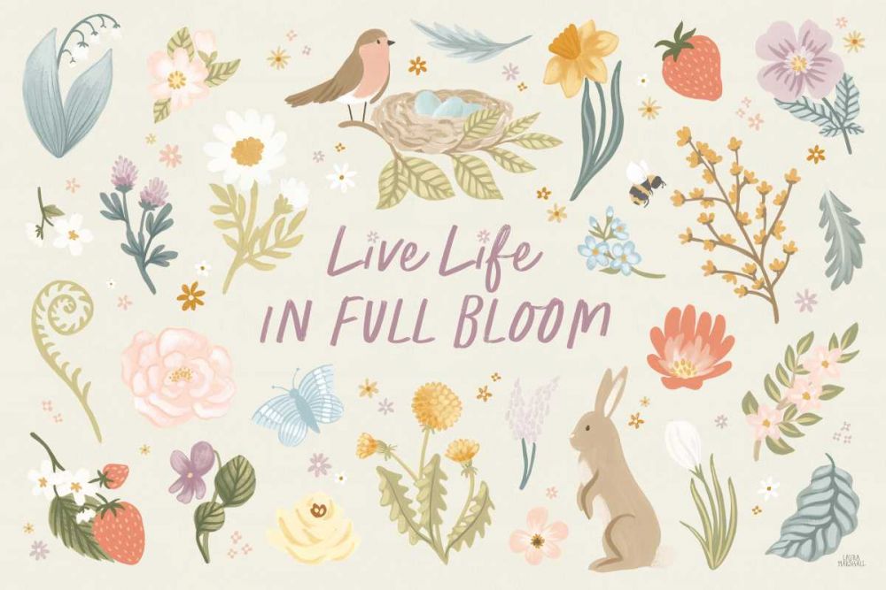 Spring Garden I art print by Laura Marshall for $57.95 CAD