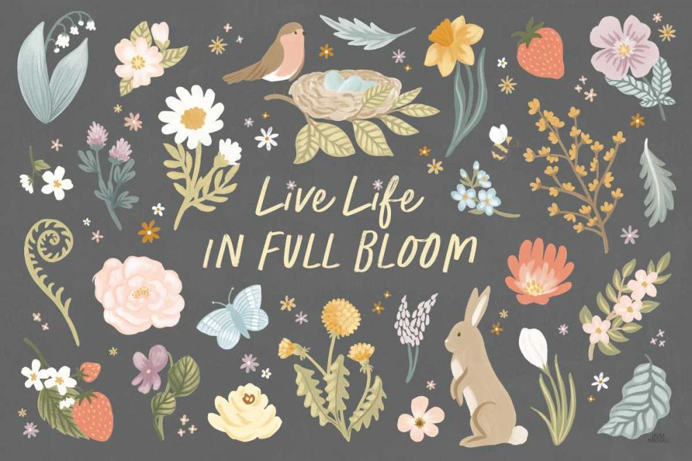 Spring Garden I Dark art print by Laura Marshall for $57.95 CAD