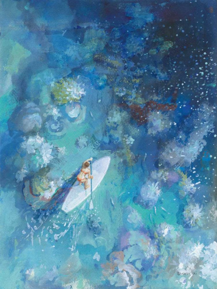 Paddle Board Exploring I art print by Danhui Nai for $57.95 CAD