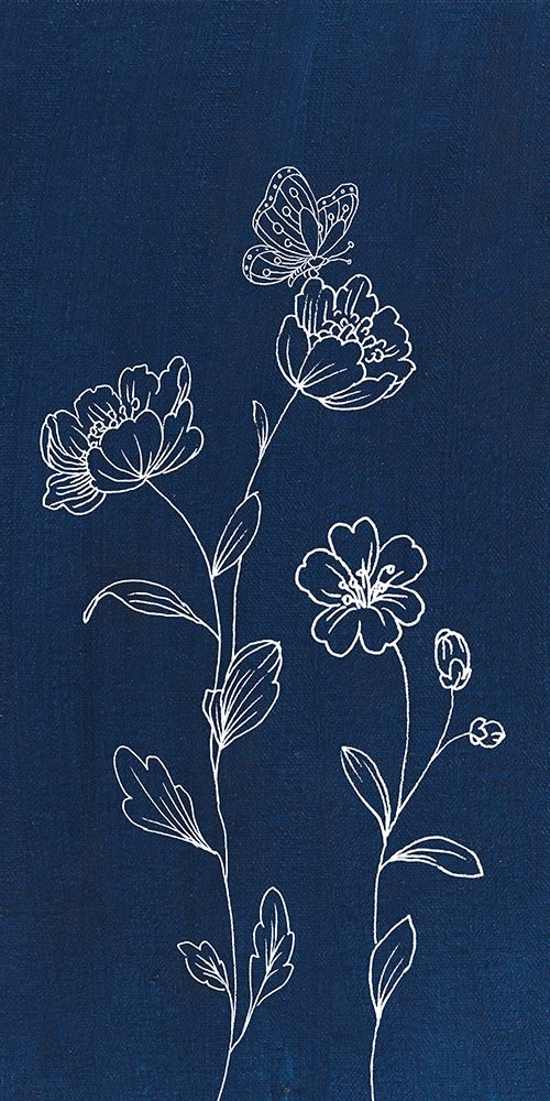Blue Butterfly Garden I art print by Danhui Nai for $57.95 CAD