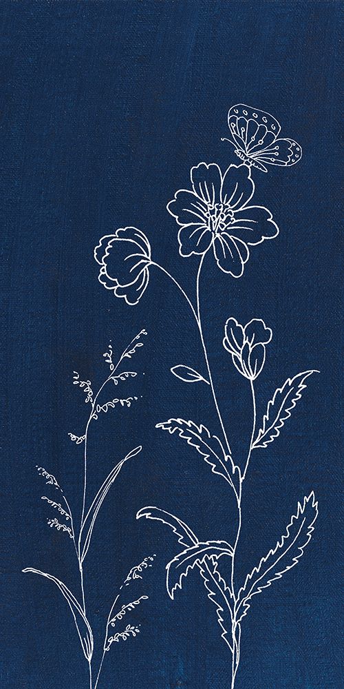 Blue Butterfly Garden II art print by Danhui Nai for $57.95 CAD
